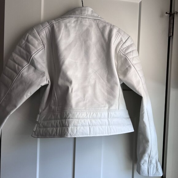 White Leather Jacket - Picture 2 of 3